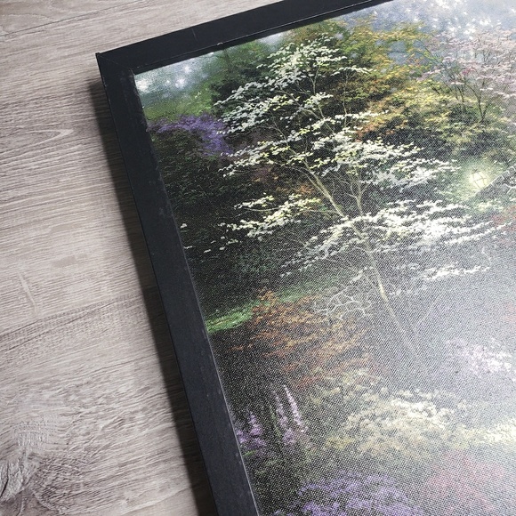 Thomas kinkade fiber optic light picture W remote - Picture 7 of 8